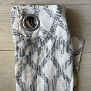 White and Grey Window Curtains